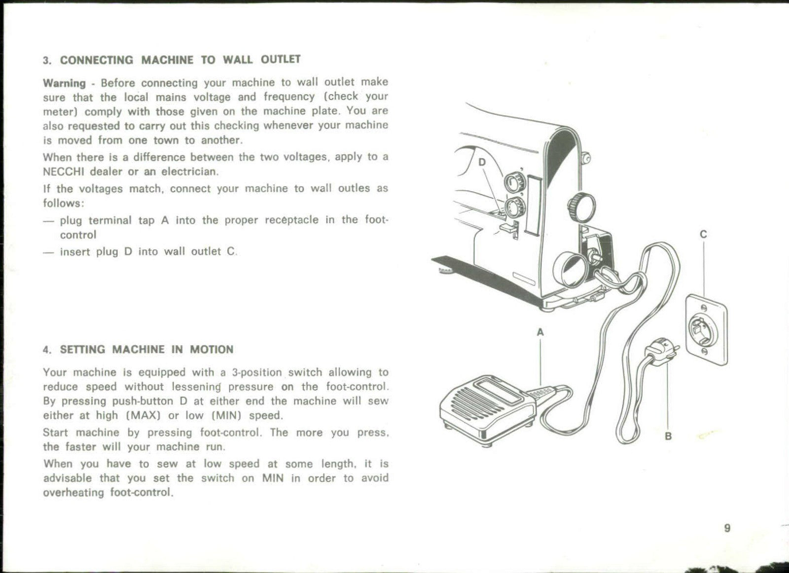 NECCHI Silvia Multimatic 584 Maximatic 586 Instruction Manual - WIRE BOUND
