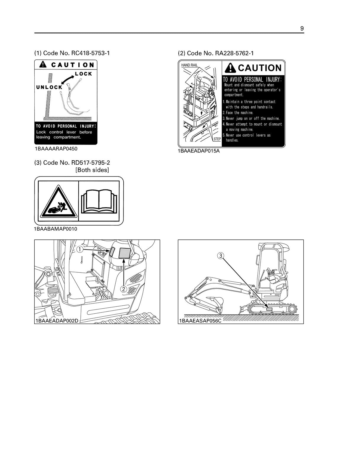 KUBOTA U17 U17-3 EXCAVATOR OPERATORS & SERVICE MANUAL BUNDLE - WIRE BOUND