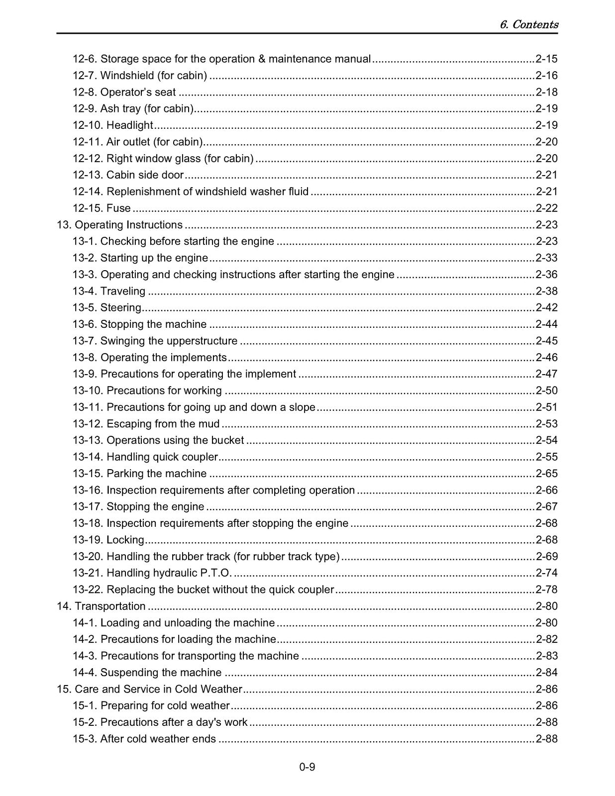 YANMAR ViO45-5 ViO55-5 Excavator Operation and Maintenance Manual - WIRE BOUND