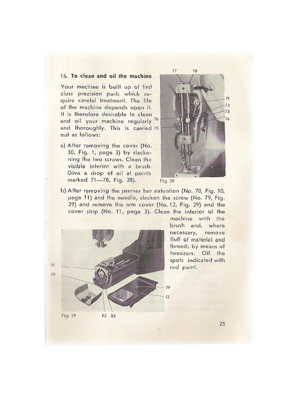 HELVETIA Portable Sewing Machine Instruction Book Manual - WIRE BOUND - COVERS
