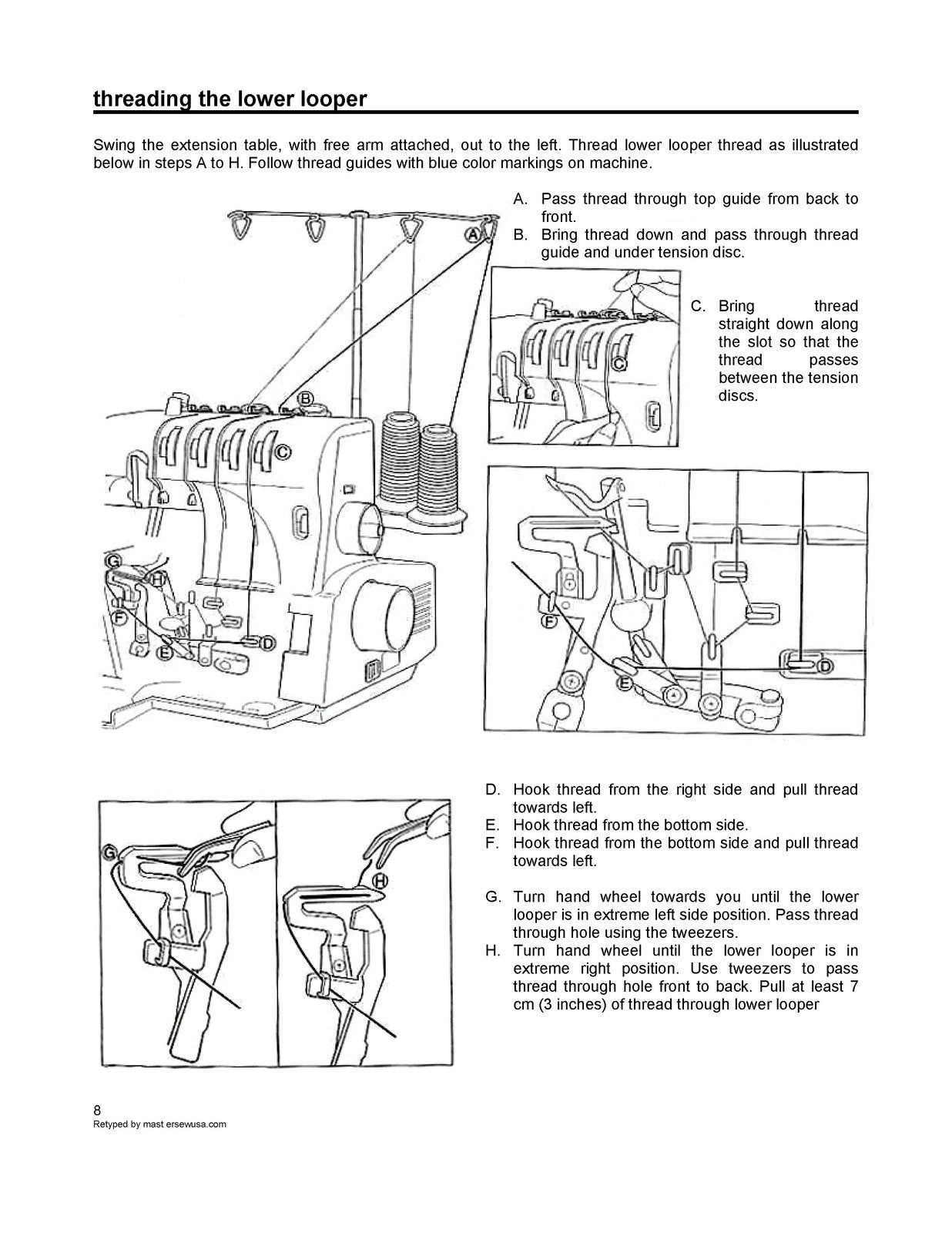SIMPLICITY Frontier Serger Model SL390 SL370 Instruction Manual - WIRE BOUND