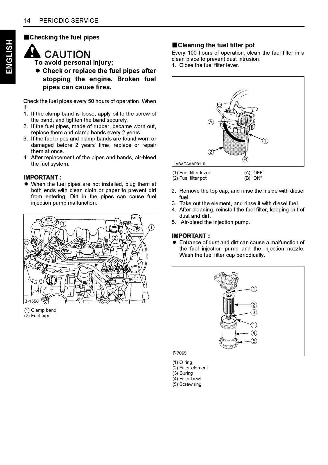 KUBOTA V3300 V3600 V3800 Engine Workshop & Operators Manual BUNDLE - WIRE BOUND