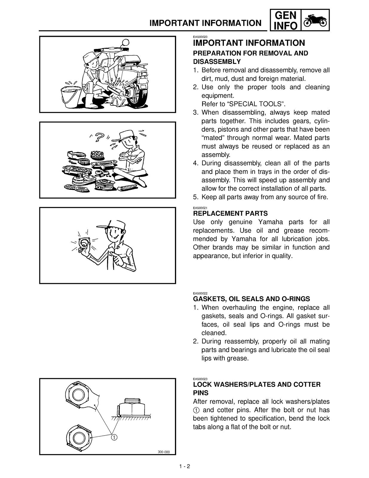 YAMAHA YJ50RN Vino Scooter Service Manual 2001 - STEEL WIRE BOUND - TOUGH COVERS