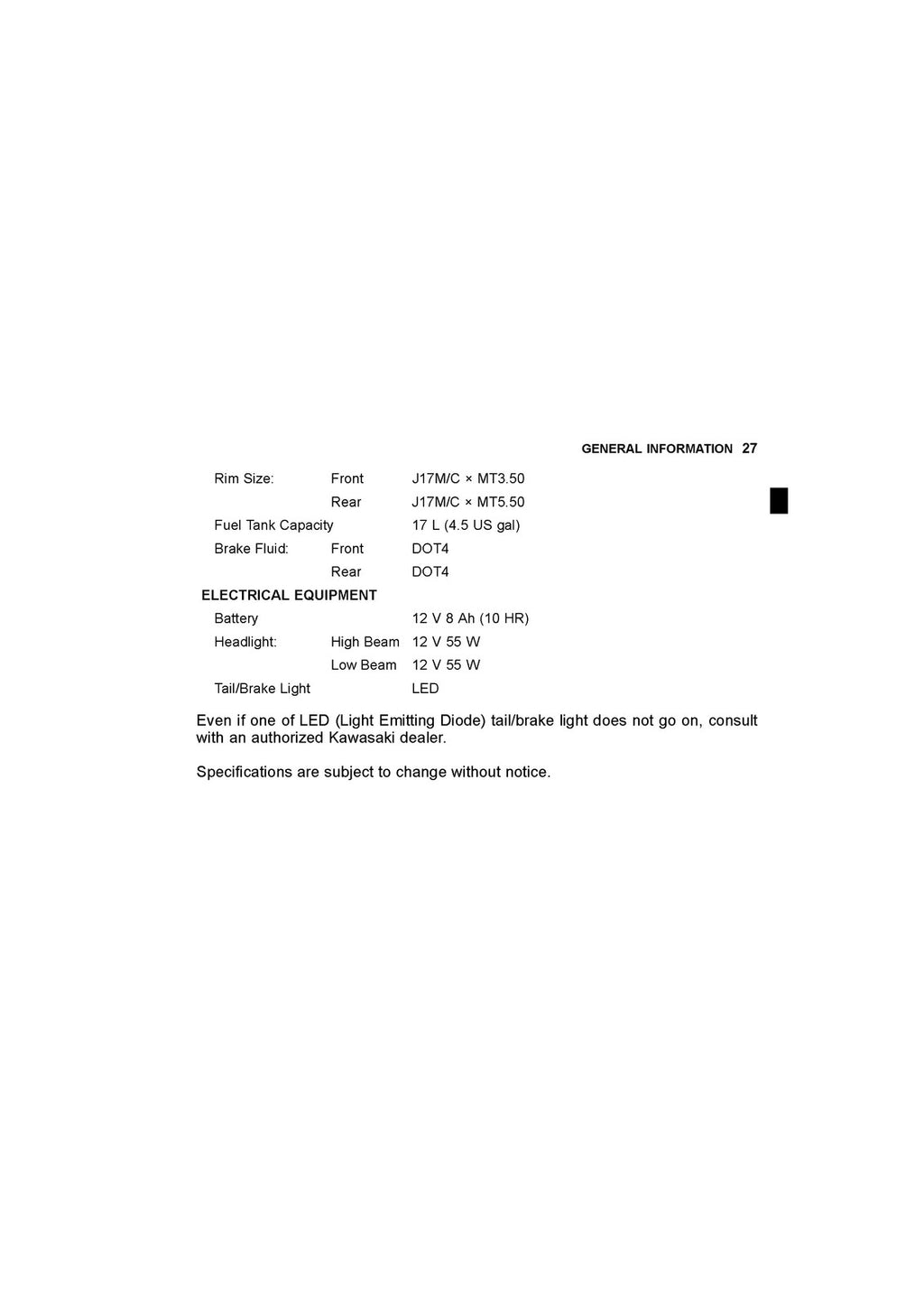 KAWASAKI NINJA ZX-6R 2015 Owners Manual - STEEL WIRE BOUND - PROTECTIVE COVERS