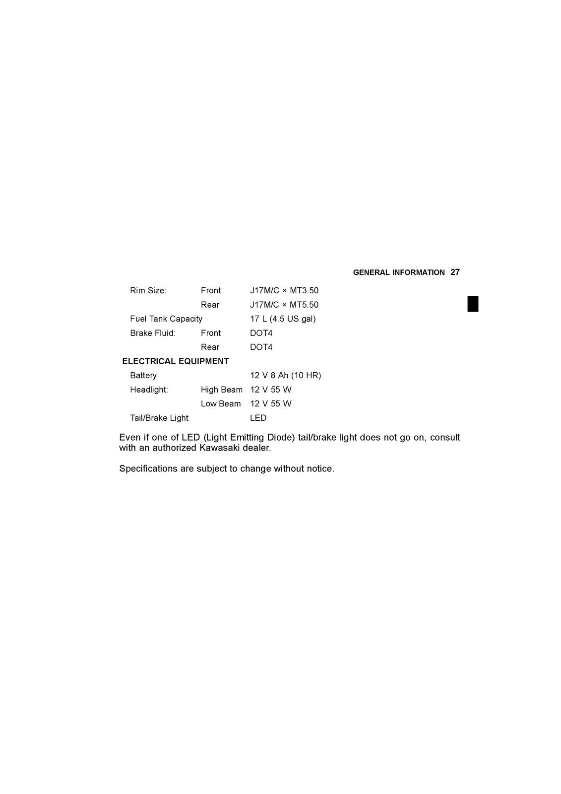 KAWASAKI NINJA ZX-6R 2015 Owners Manual - STEEL WIRE BOUND - PROTECTIVE COVERS
