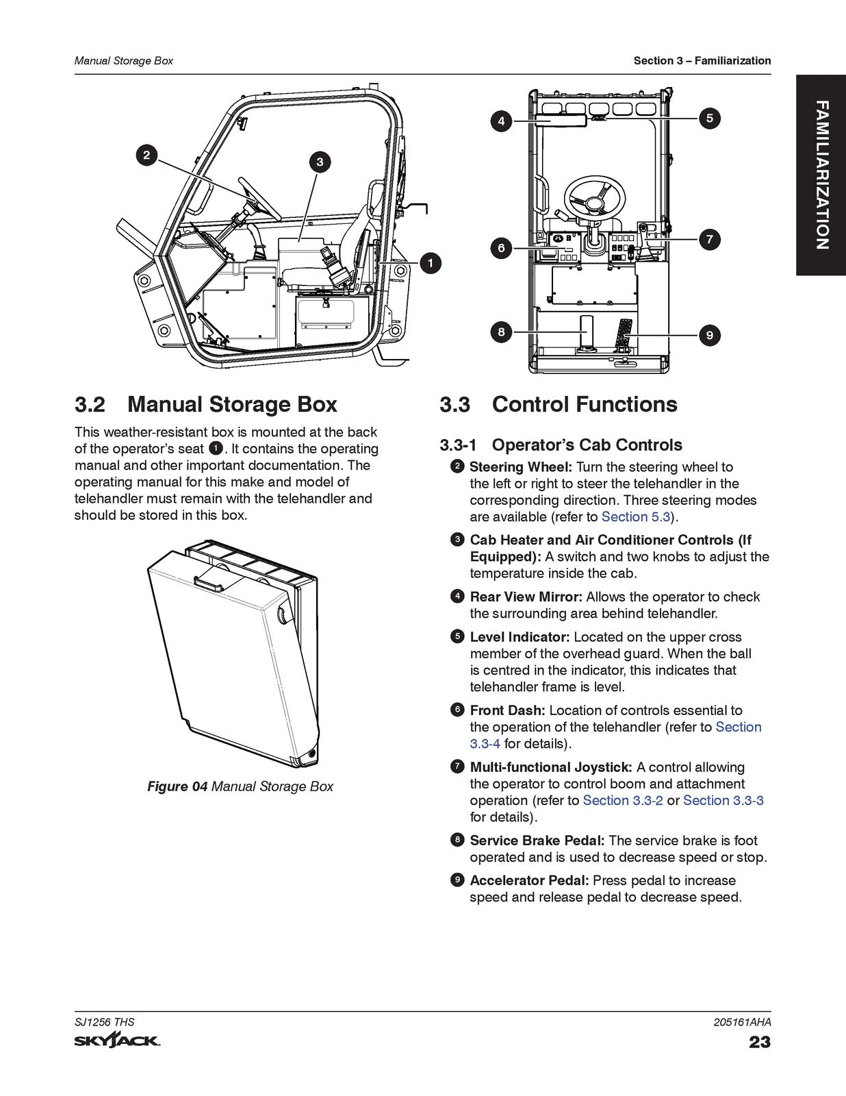 SKYJACK SJ1256 THS Telehandler Operating Manual 2021 - WIRE BOUND - TOUGH COVERS