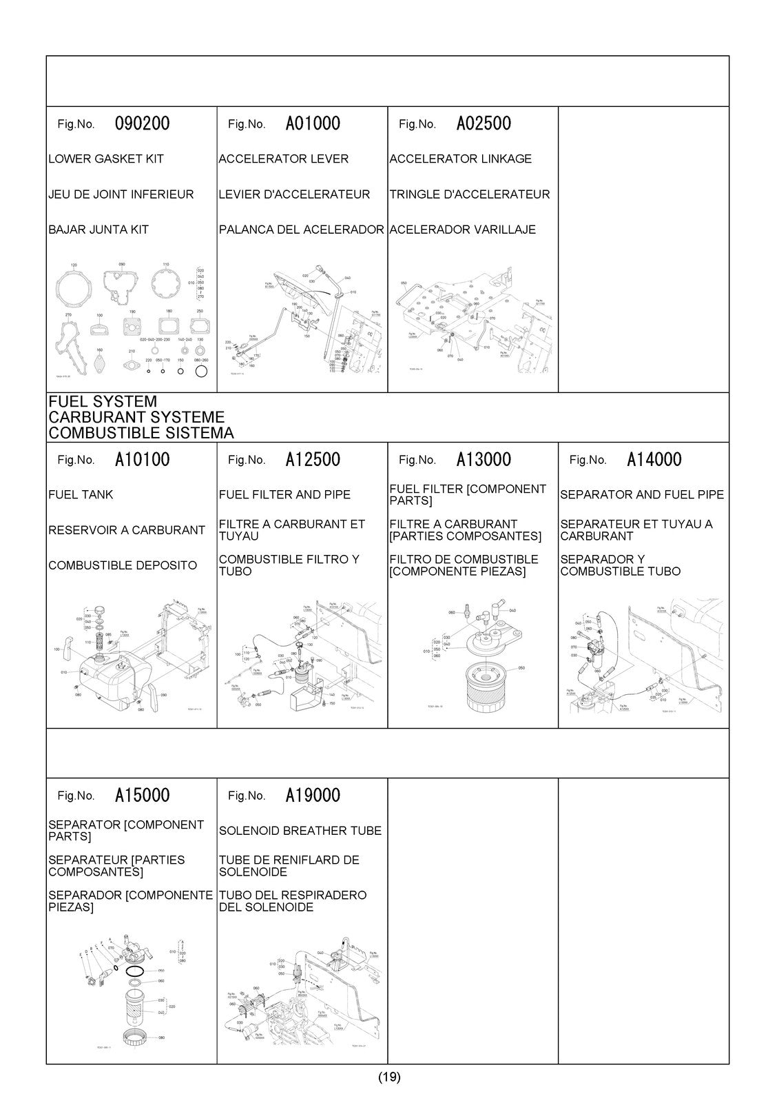 KUBOTA L4508 Tractor Illustrated Parts List Manual - WIRE BOUND - TOUGH COVERS