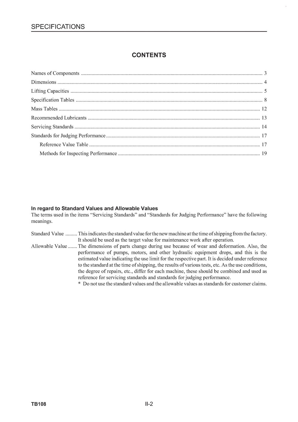 TAKEUCHI TB108 COMPACT EXCAVATOR SERVICE WORKSHOP MANUAL WIRE BOUND TOUGH COVERS