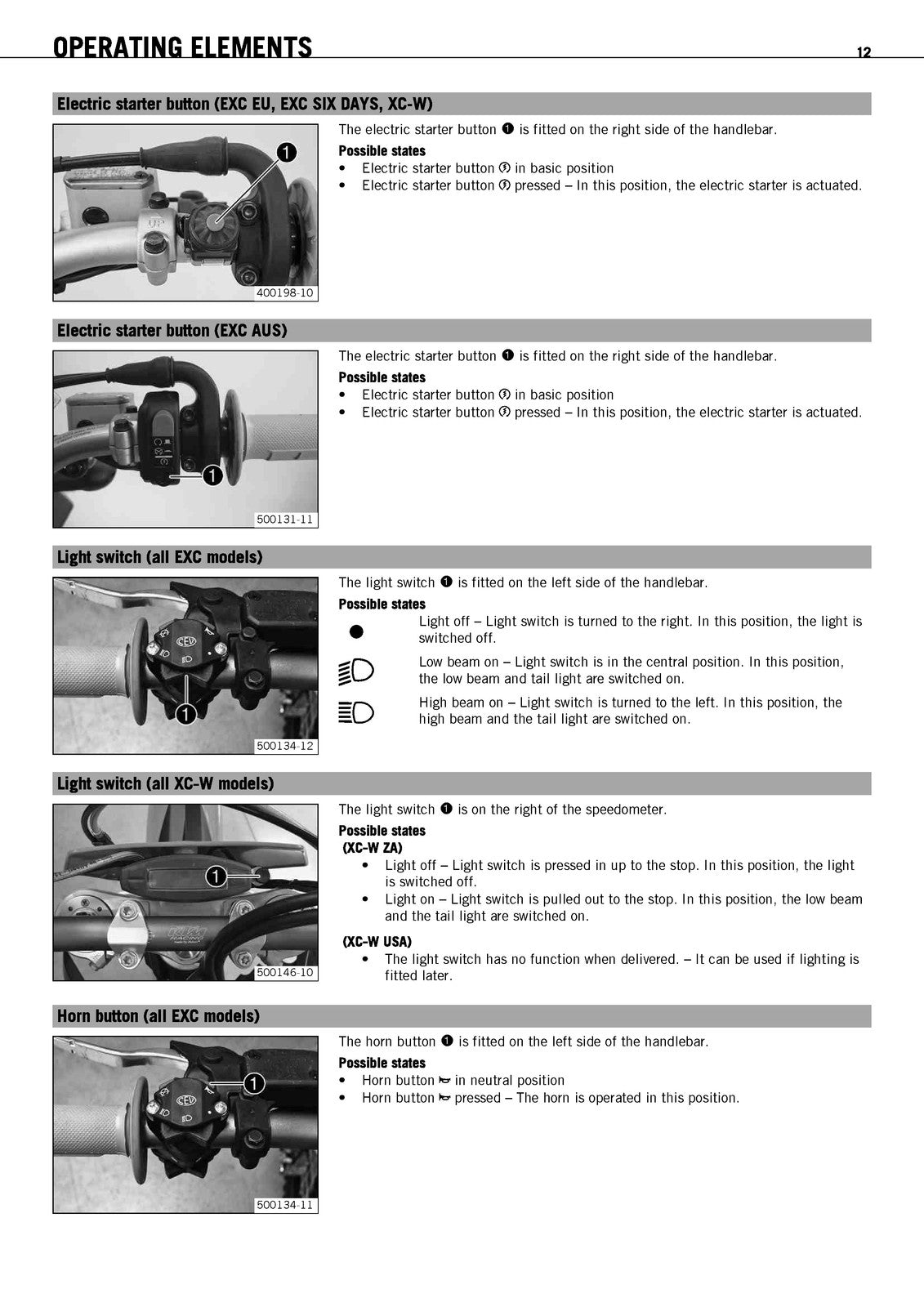 KTM 400 450 530 EXC XC-W Owners Manual 2009 - STEEL WIRE BOUND - TOUGH COVERS