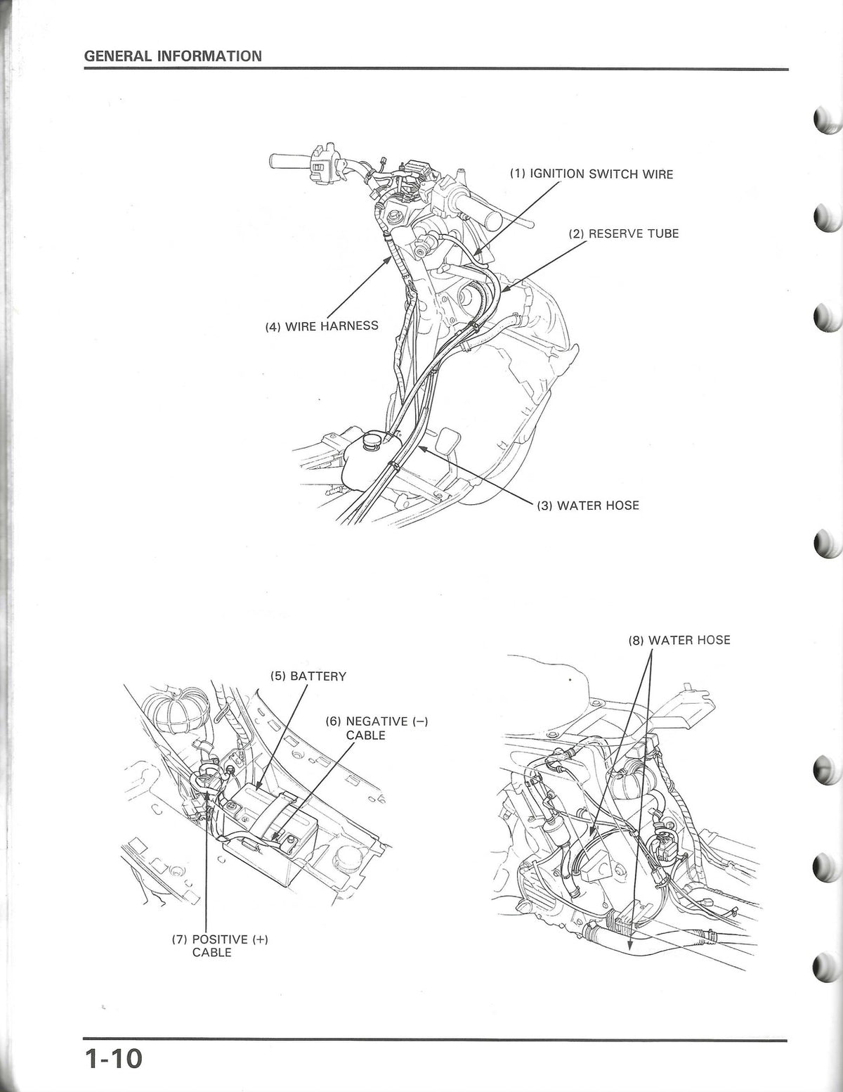 HONDA CH150 Elite 150 Scooter Service Manual 1986 - WIRE BOUND - TOUGH COVERS
