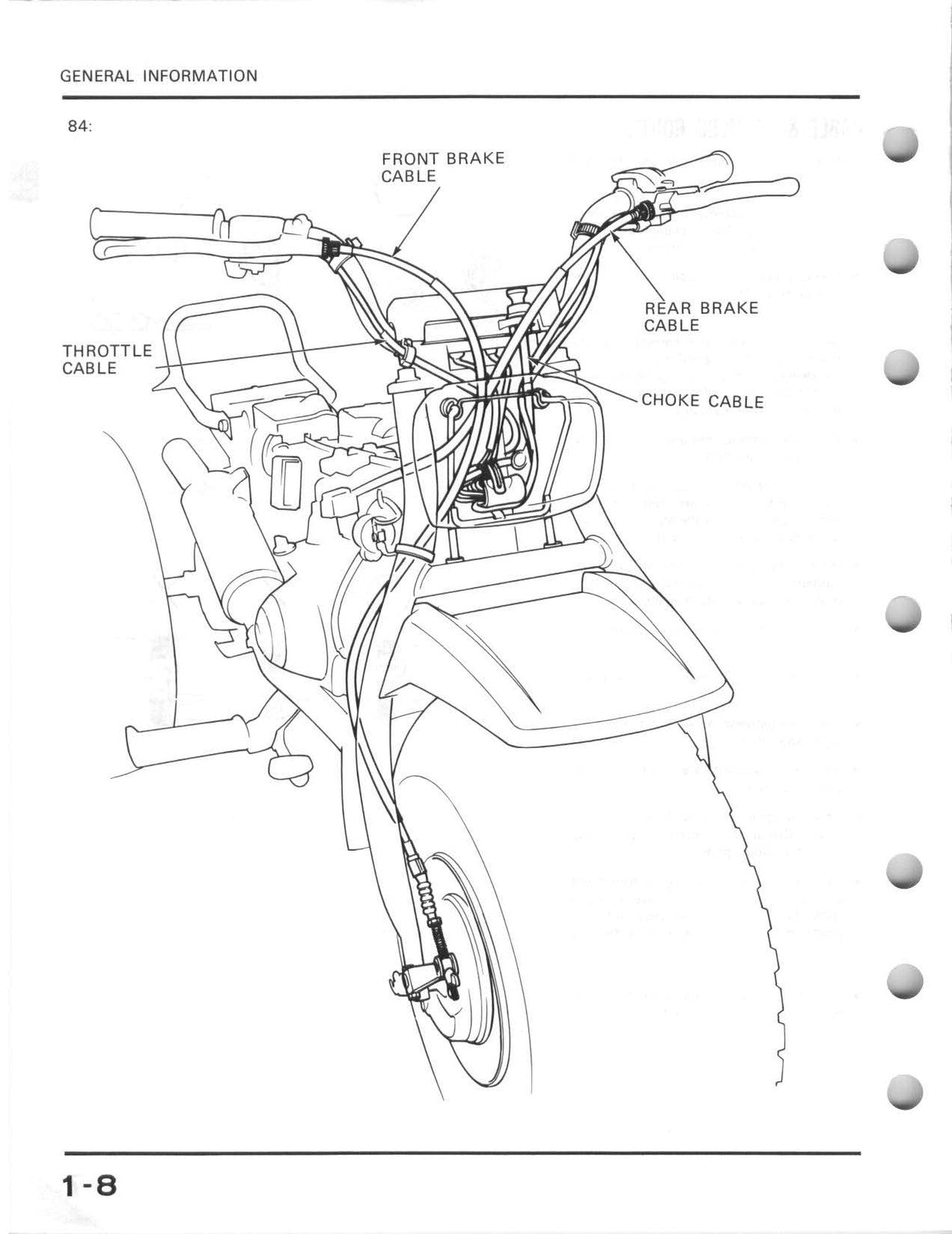 HONDA ATC125M ATV Shop Manual 1984-1985 - STEEL WIRE BOUND - PROTECTIVE COVERS