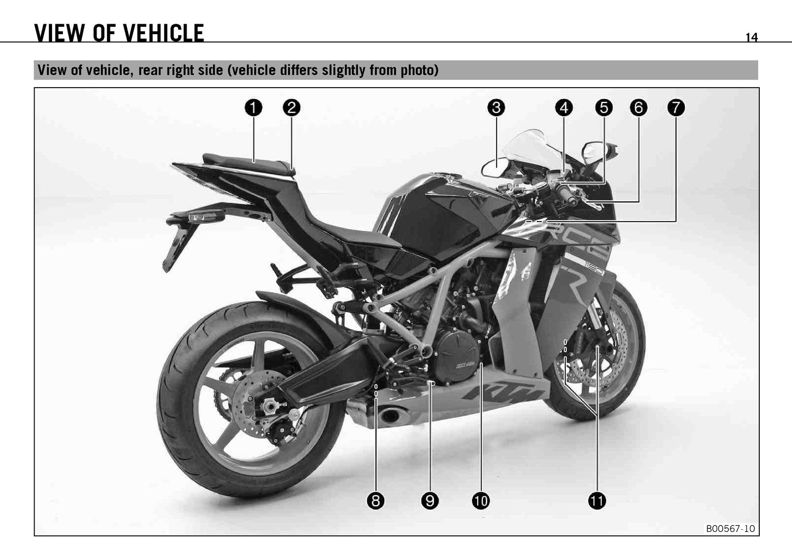 KTM 1190 RC8 R EU UK FR JP Motorcycle Owners Manual 2012 - WIRE BOUND - COVERS