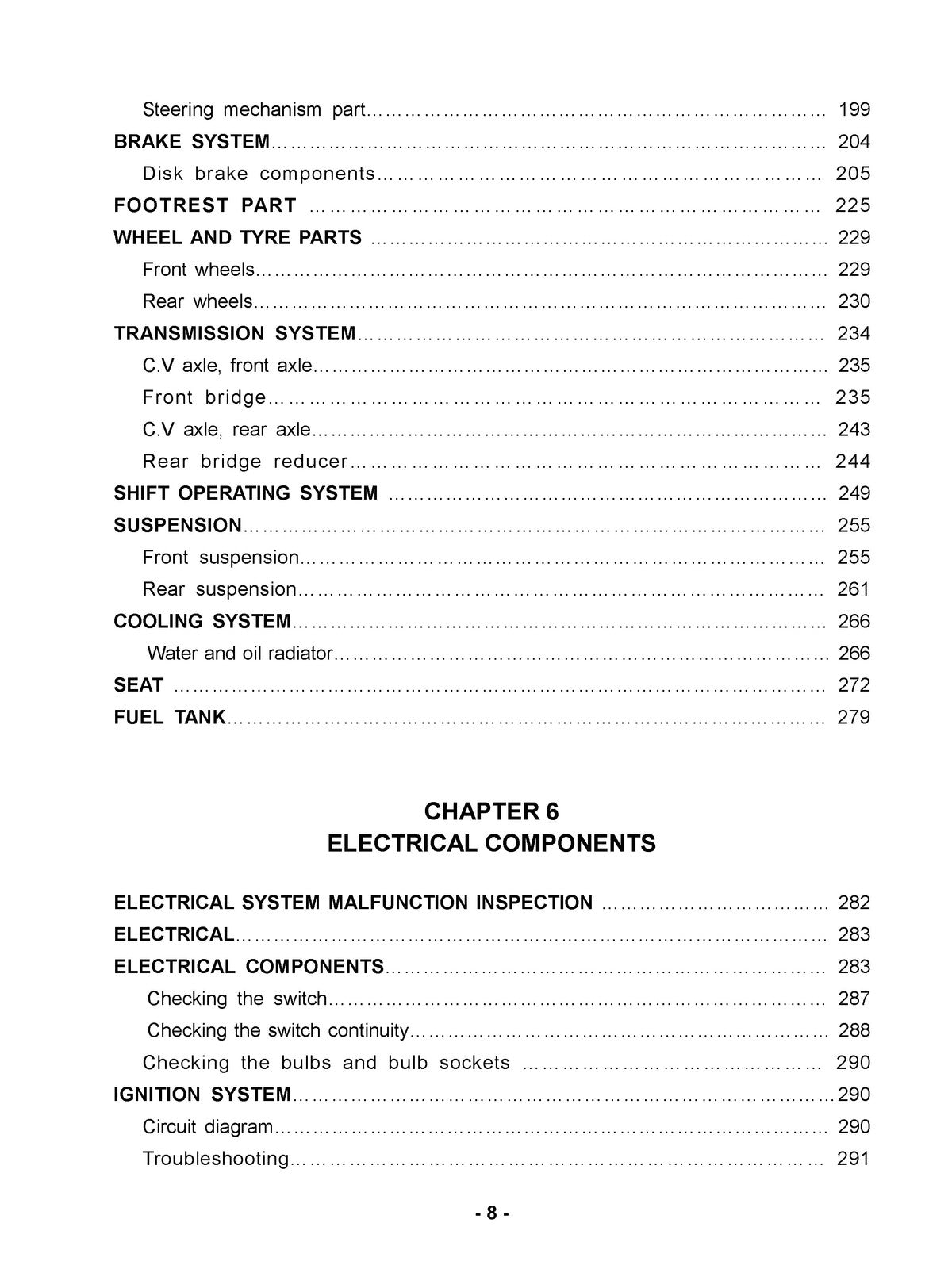HISUN HS1000 UTV Service Manual - BOUND - COVERS - XL FOLDOUT PAGES