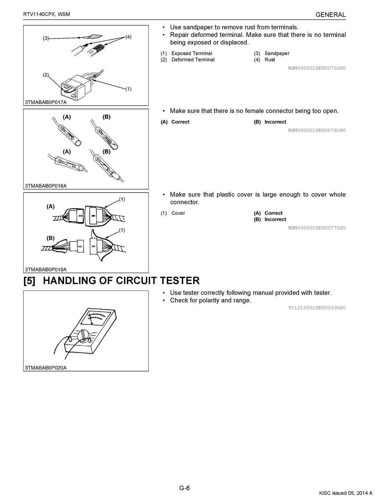 KUBOTA RTV1140CPX Workshop Manual - BOUND - COVERS - XL FOLDOUT PAGES