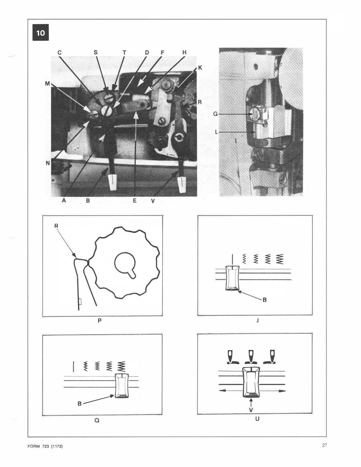 SINGER 252 257 258 259 Sewing Machine Service Manual 1972 - WIRE BOUND - COVERS