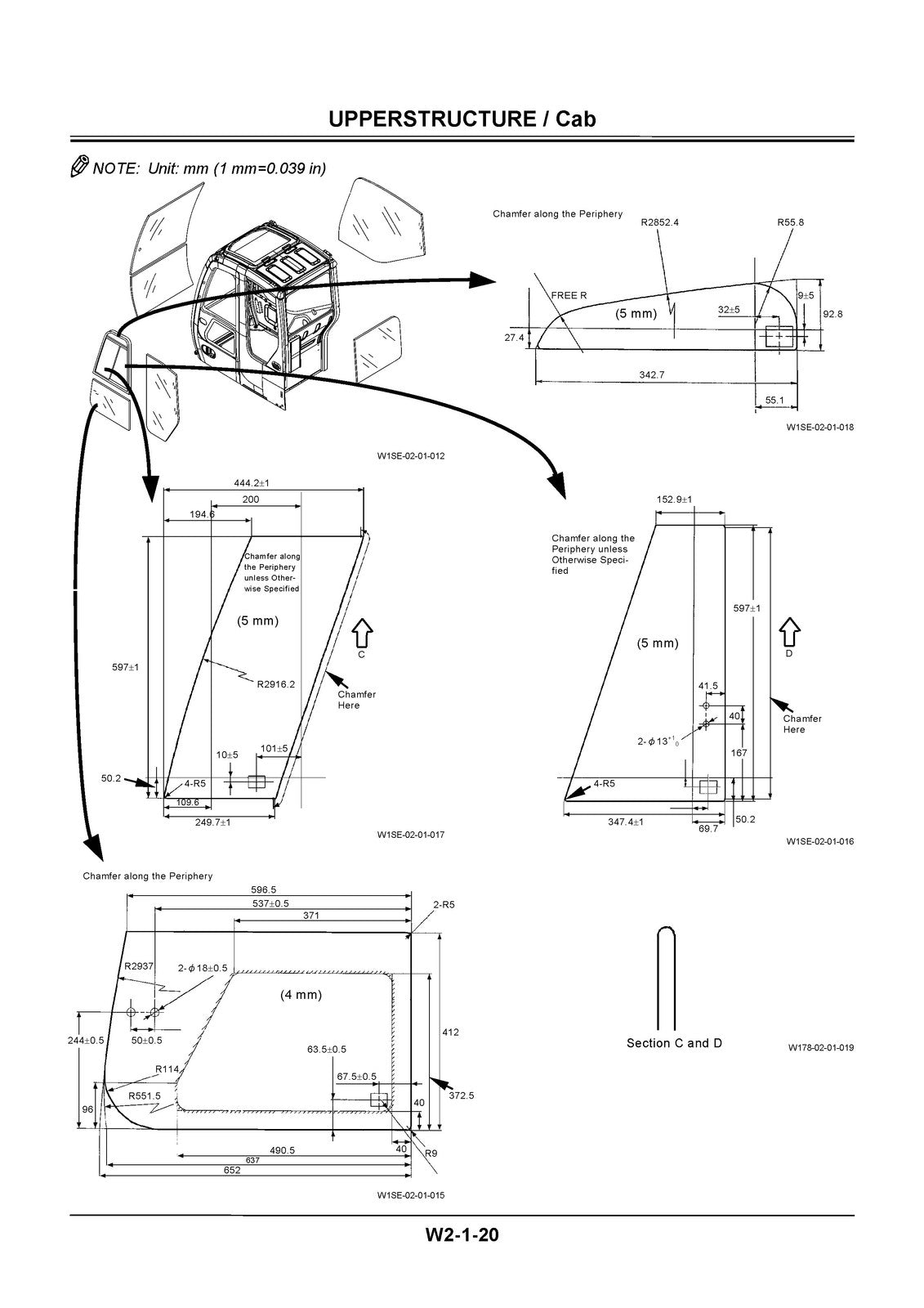 HITACHI ZAXIS 110 120 125US 135US Workshop Manual - WIRE BOUND - TOUGH COVERS