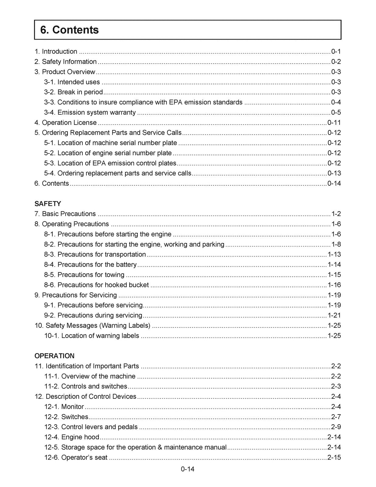 YANMAR ViO17-A Excavator Operation  Maintenance Manual - WIRE BOUND - COVERS