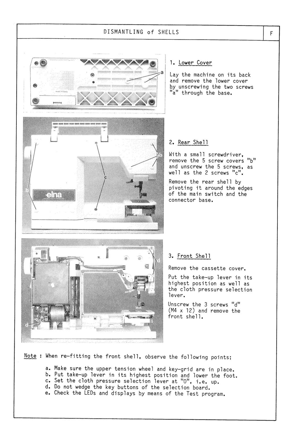 ELNA 8000 9000 Diva SERVICE MANUAL - STEEL WIRE BOUND - PROTECTIVE COVERS