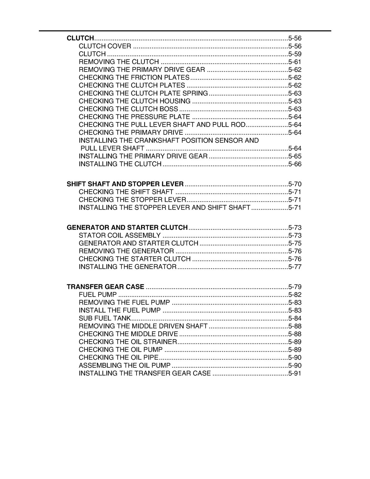 YAMAHA XV1700P XV1700PC Warrior Motorcycle Service Manual 2002, FOLDOUTS