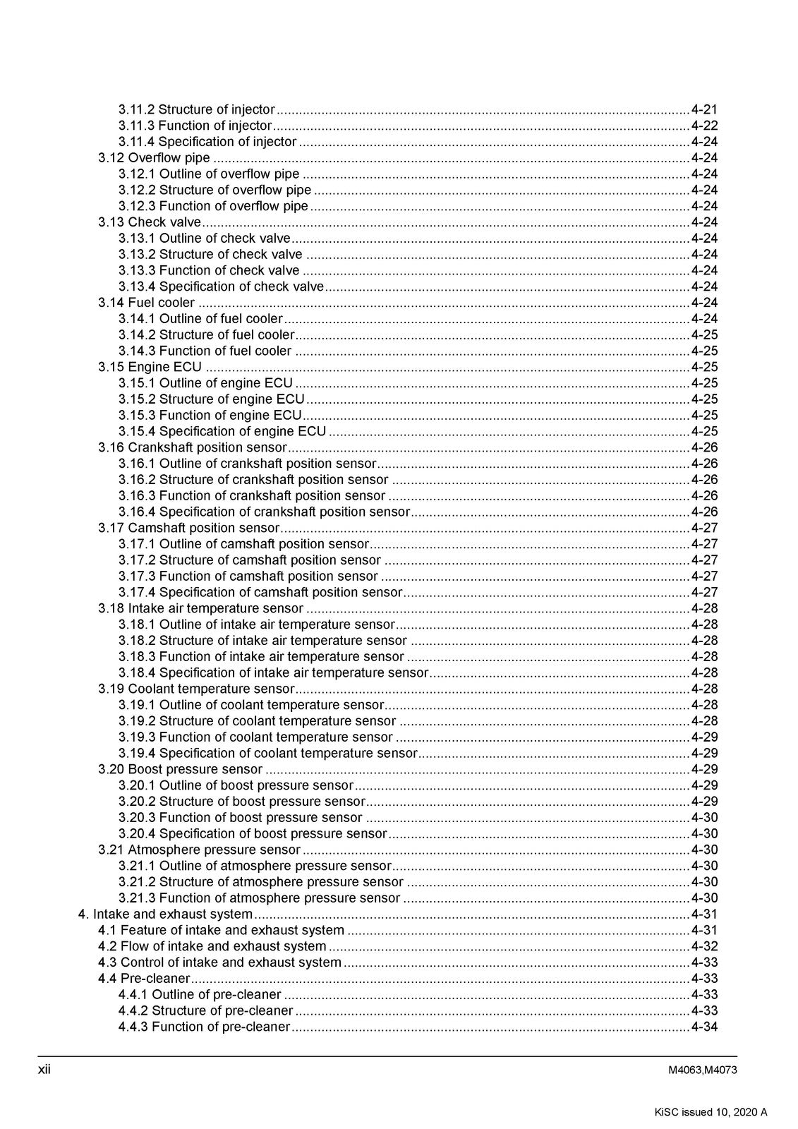KUBOTA M4063 M4073 Tractor Workshop Manual 2020 - BOUND - COVERS - XL FOLDOUTS