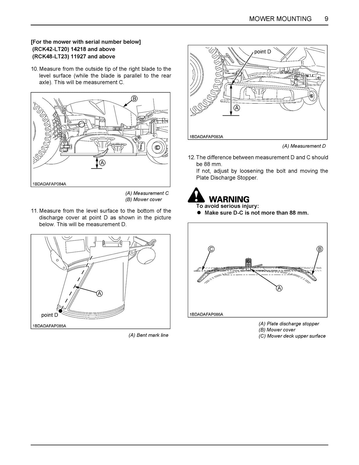 KUBOTA T1880 T2080 T2380 Operators Manual - BOUND - COVERS - XL FOLDOUT PAGES
