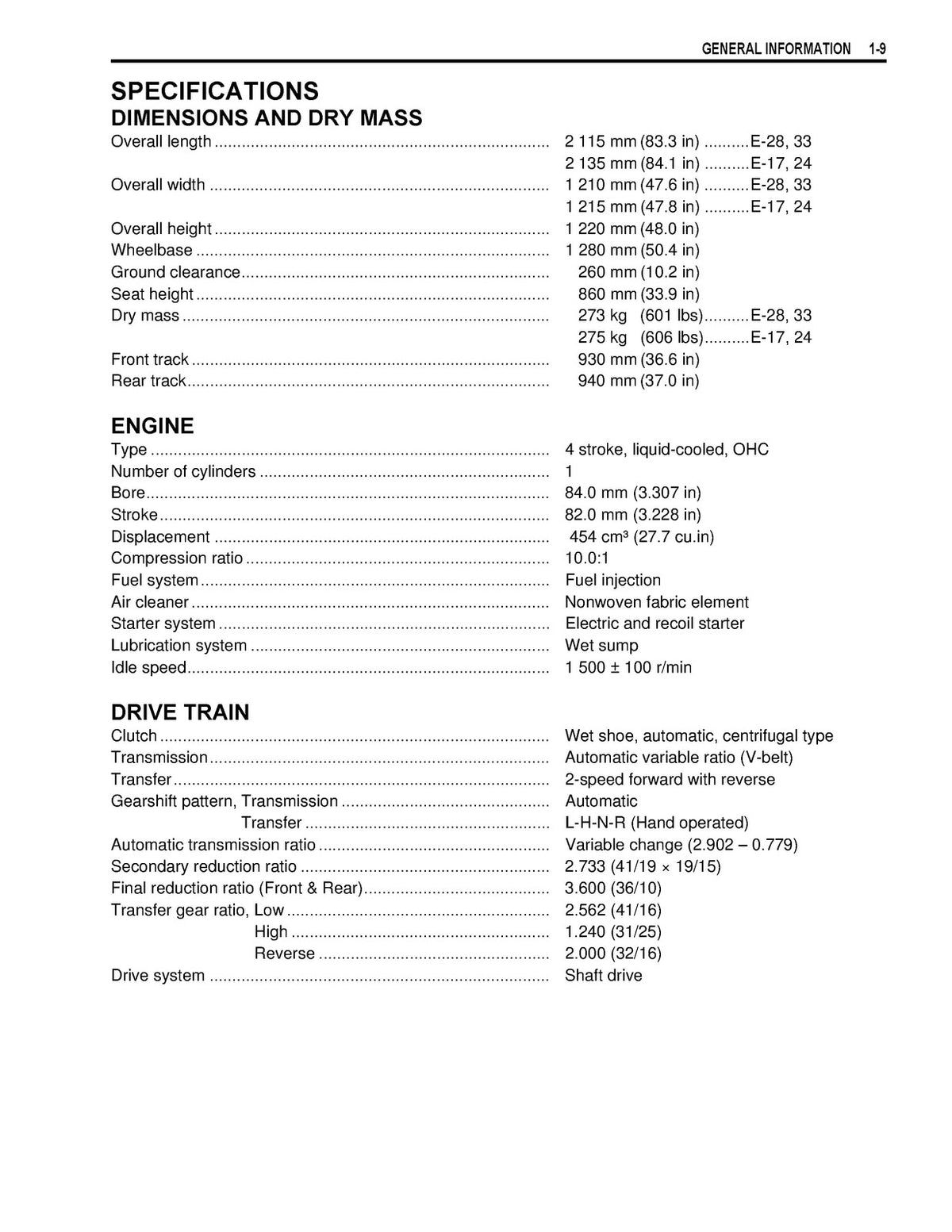 SUZUKI LT-A450X Service Manual 2007 - STEEL WIRE BOUND - PROTECTIVE COVERS