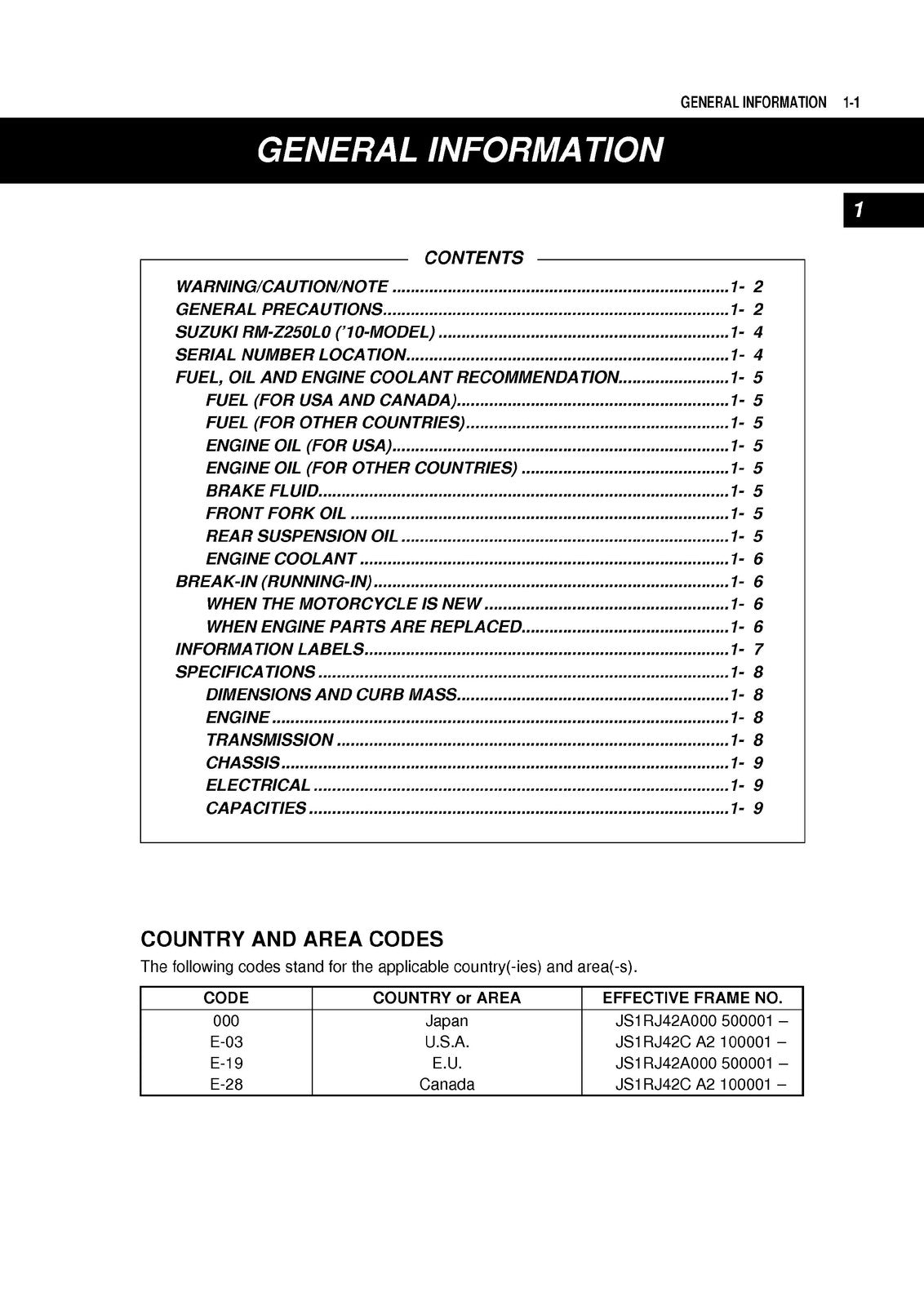 SUZUKI RM-Z250 Motorcycle Service Manual 2011-2018 - WIRE BOUND - TOUGH COVERS