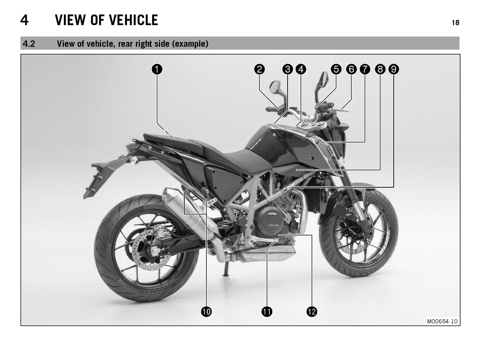 KTM 690 Duke 690 Duke R Motorcycle Owners Manual 2015 - WIRE BOUND - COVERS