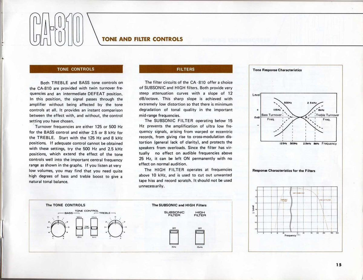 YAMAHA CA-810 Stereo Amplifier Operators & Service Manual BUNDLE - WIRE BOUND