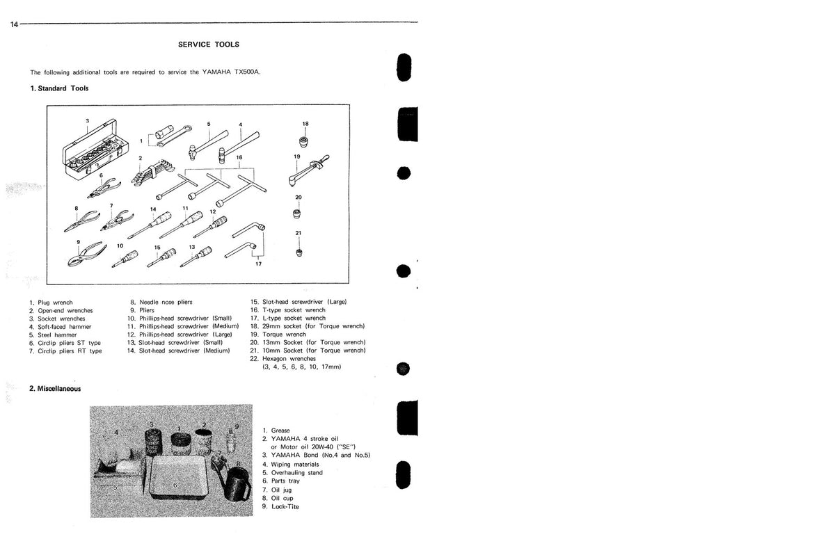 YAMAHA TX500 TX500A Service Manual - STEEL WIRE BOUND - PROTECTIVE COVERS