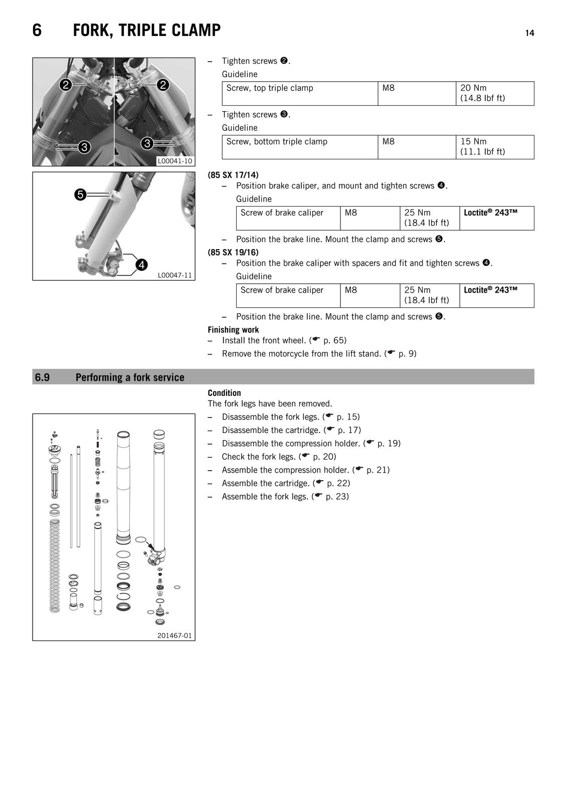 KTM 85 SX Service Repair Manual 2013 - STEEL WIRE BOUND - PROTECTIVE COVERS