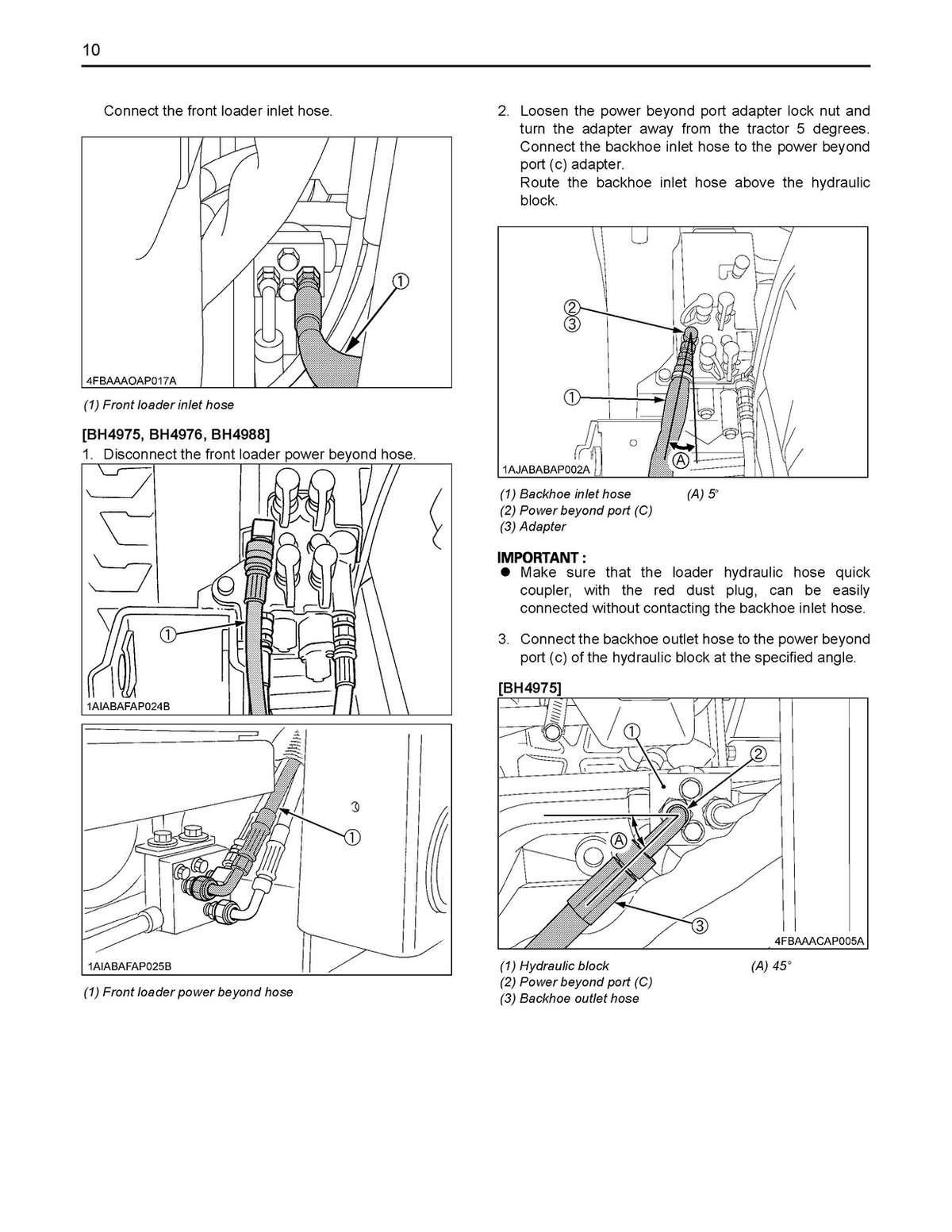 KUBOTA BH77 Backhoe Instruction L3302 L3902 Operators & Assembly Manual BUNDLE
