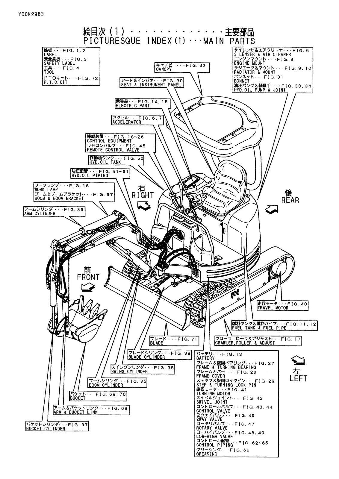 YANMAR ViO15-2 Excavator Parts Catalog Manual - BOUND - COVERS - XL FOLDOUTS