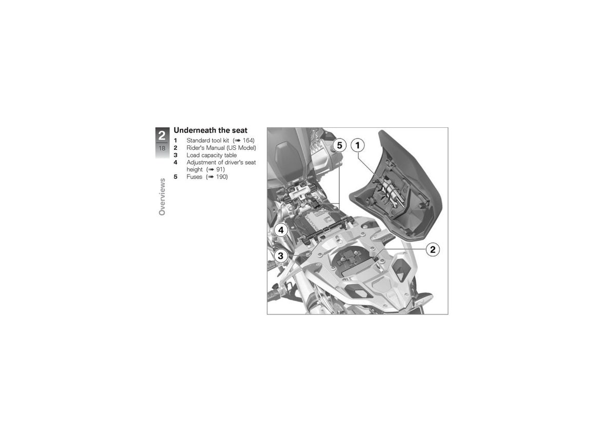 BMW R1250GS Motorcycle Riders Manual 2019 - STEEL WIRE BOUND - PROTECTIVE COVERS