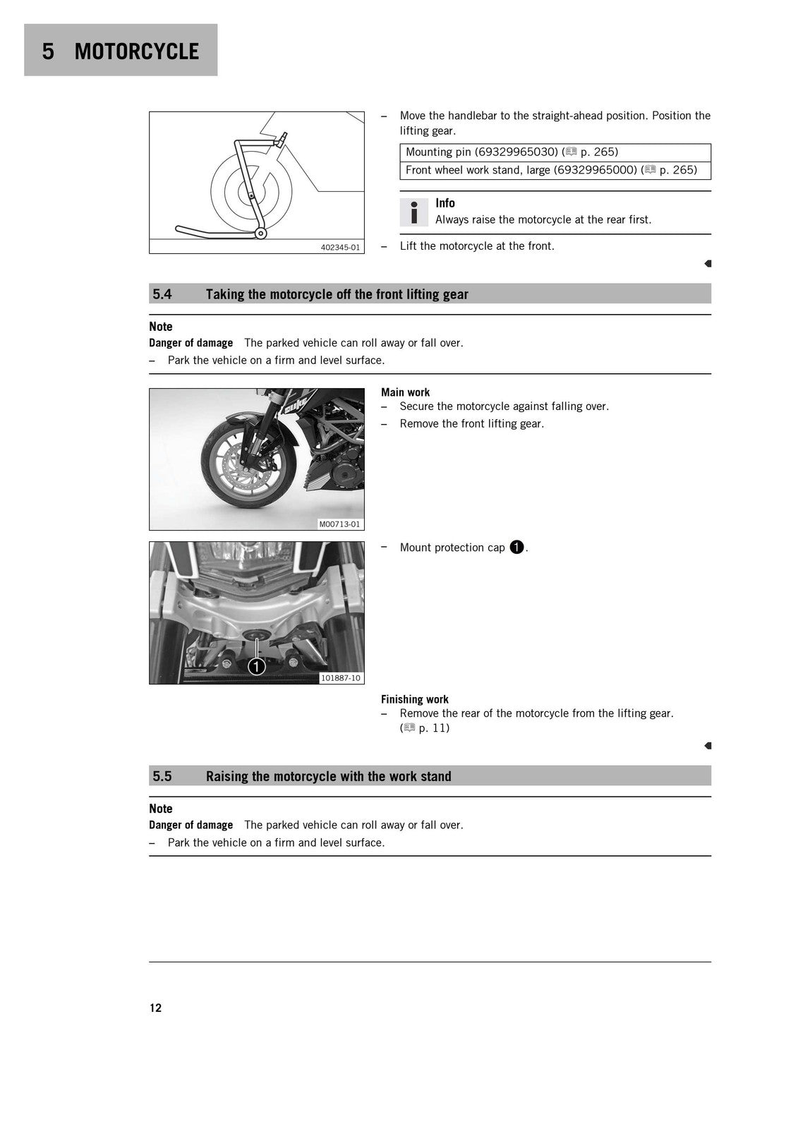 KTM 390 Duke Repair Manual 2016 - STEEL WIRE BOUND - PROTECTIVE COVERS