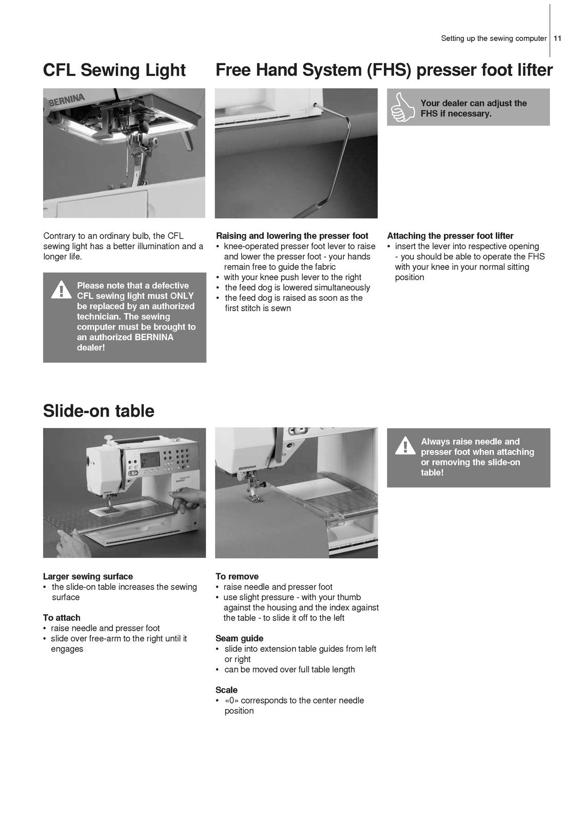 BERNINA Aurora 430 440 450 User Manual - STEEL WIRE BOUND - PROTECTIVE COVERS
