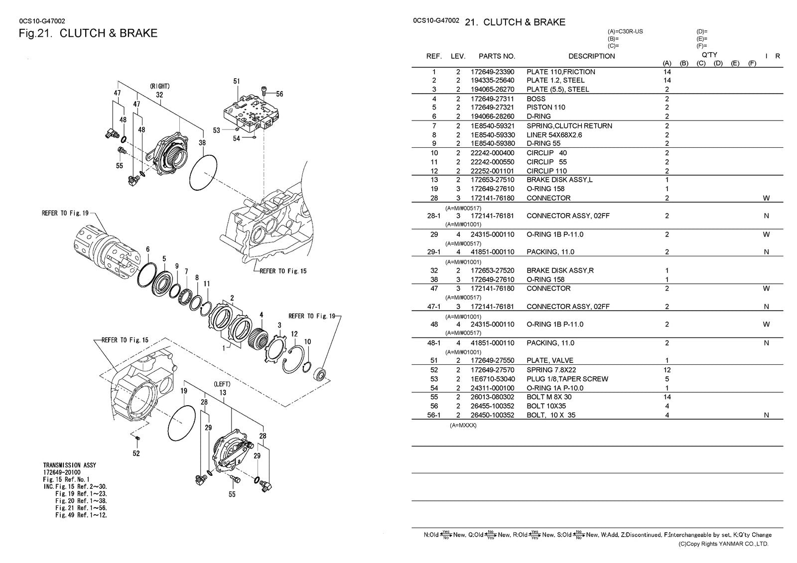 YANMAR C30R-US Crawler Carrier Parts Catalog Manual 2012 - WIRE BOUND - COVERS