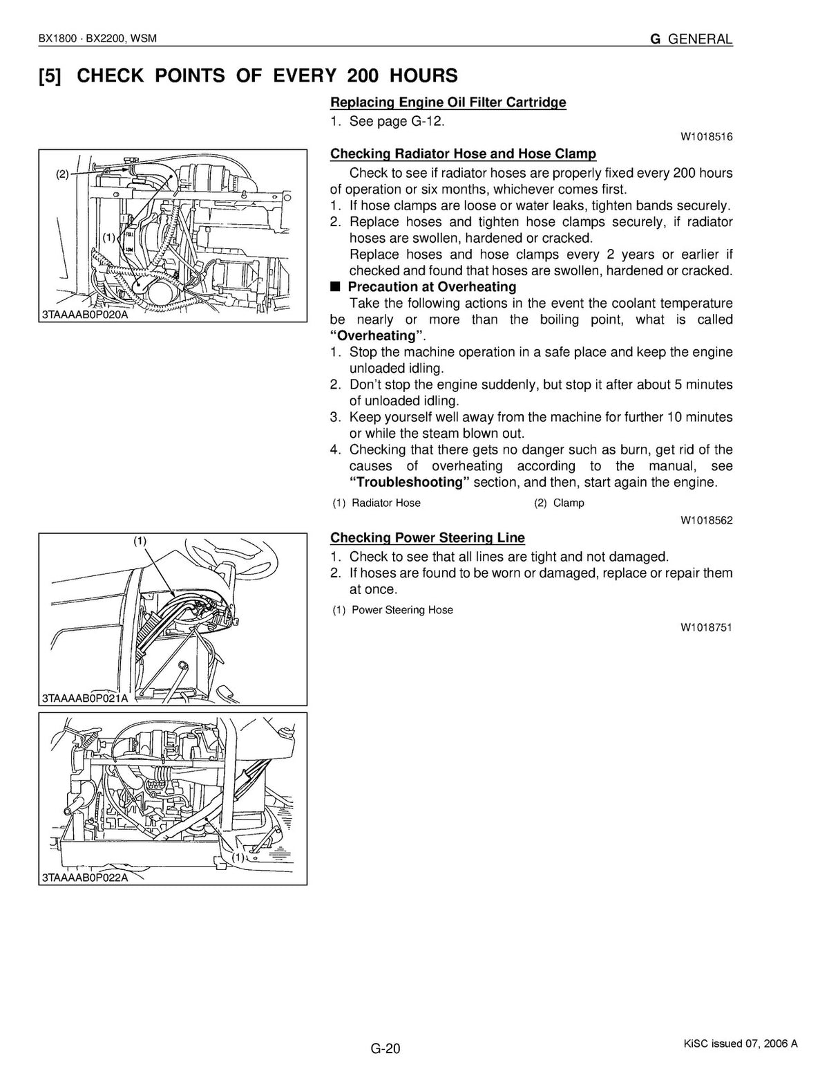 KUBOTA BX1800 BX2200 G2000 G1900 G1800 Workshop & Operators Manual BUNDLE