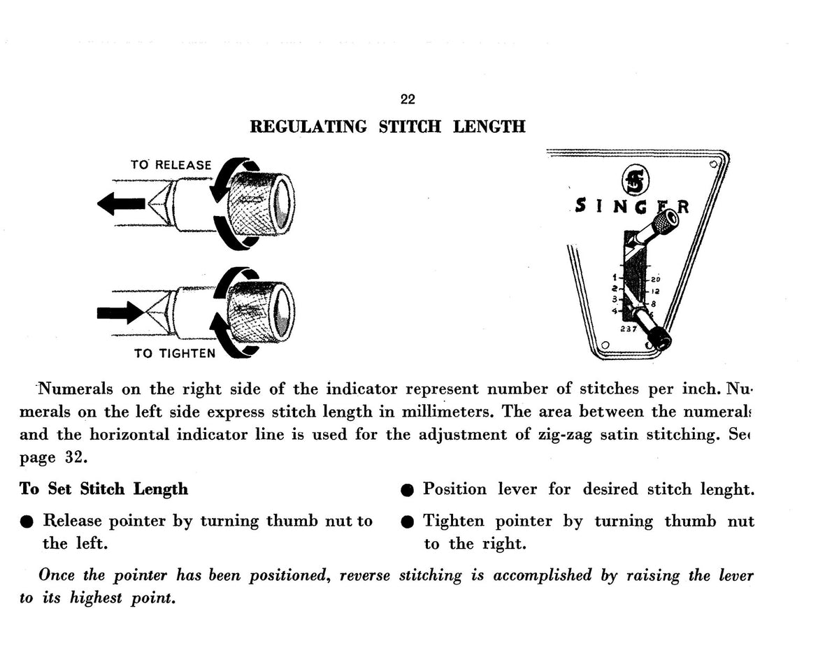 SINGER 237 Sewing Machine Operators & Service Manual BUNDLE - WIRE BOUND