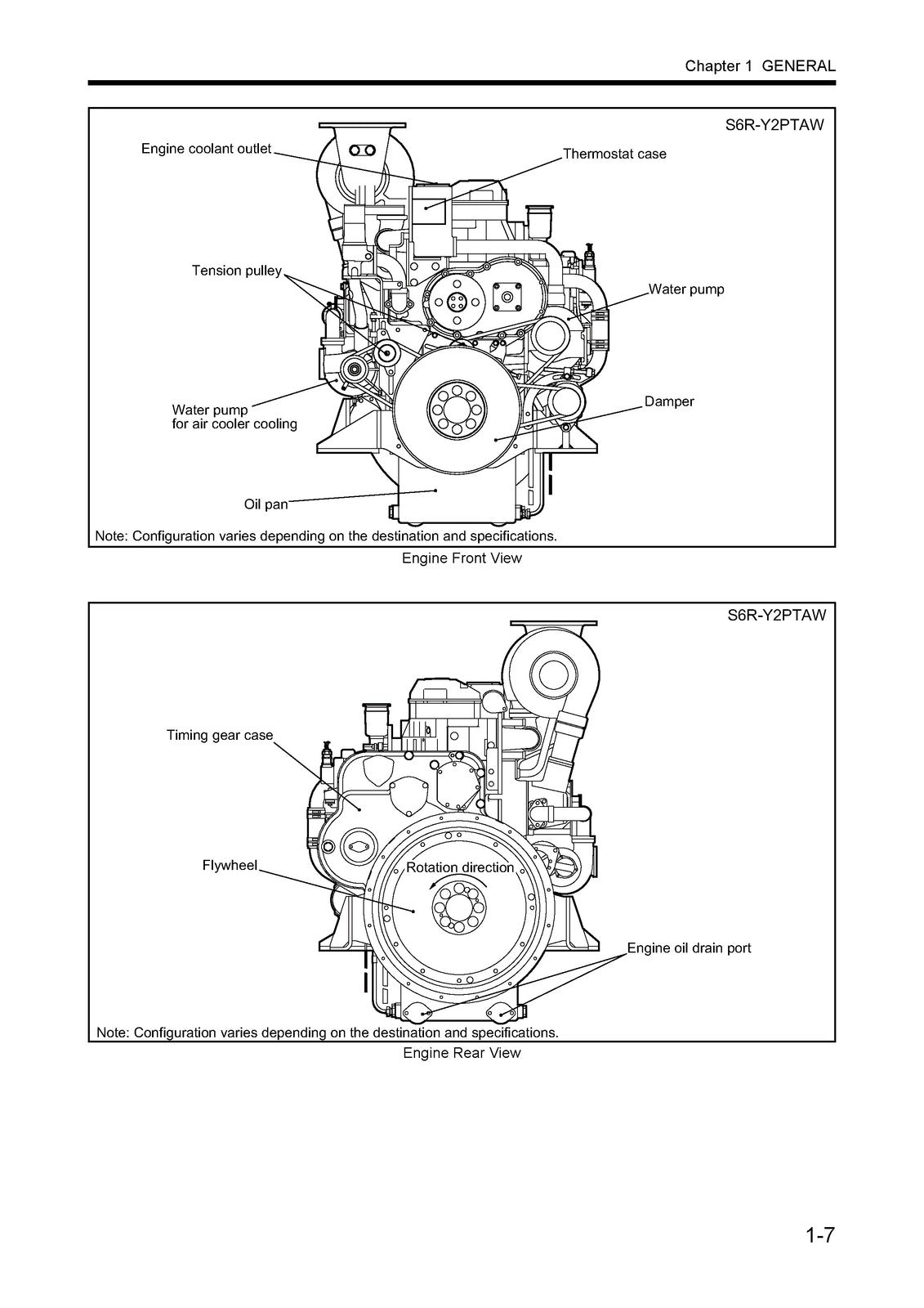 MITSUBISHI S6R S6R2 SERIES DIESEL ENGINES SERVICE MANUAL - WIRE BOUND - COVERS