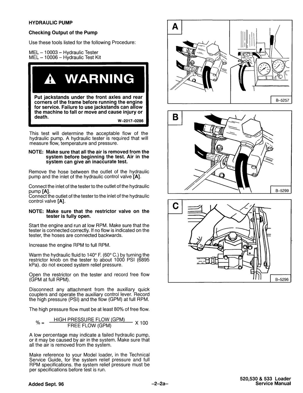 BOBCAT 520 530 533 Service Manual - BOUND - COVERS - XL FOLDOUT PAGES