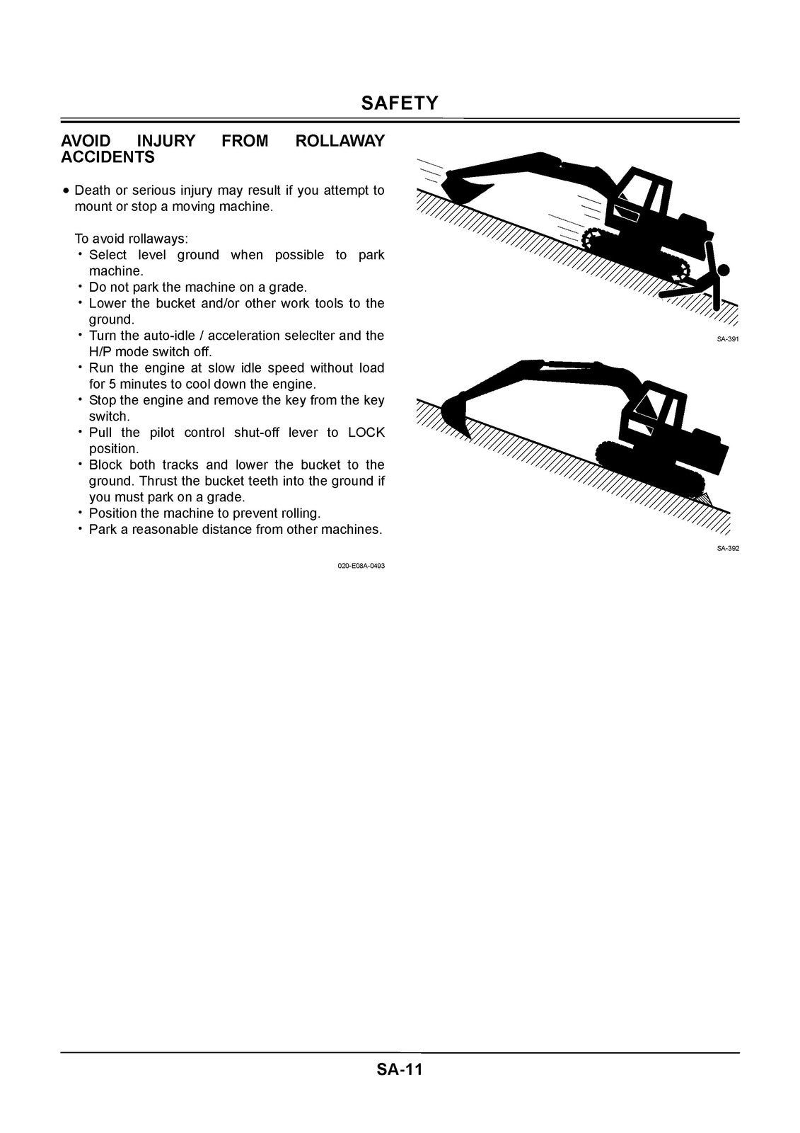 HITACHI ZAXIS 200 225USR 225US 230 270 EXCAVATOR WORKSHOP MANUAL, FOLDOUTS