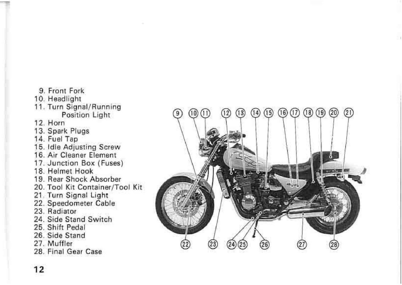 KAWASAKI Eliminator 600 Motorcycle Owners Manual - WIRE BOUND - TOUGH COVERS