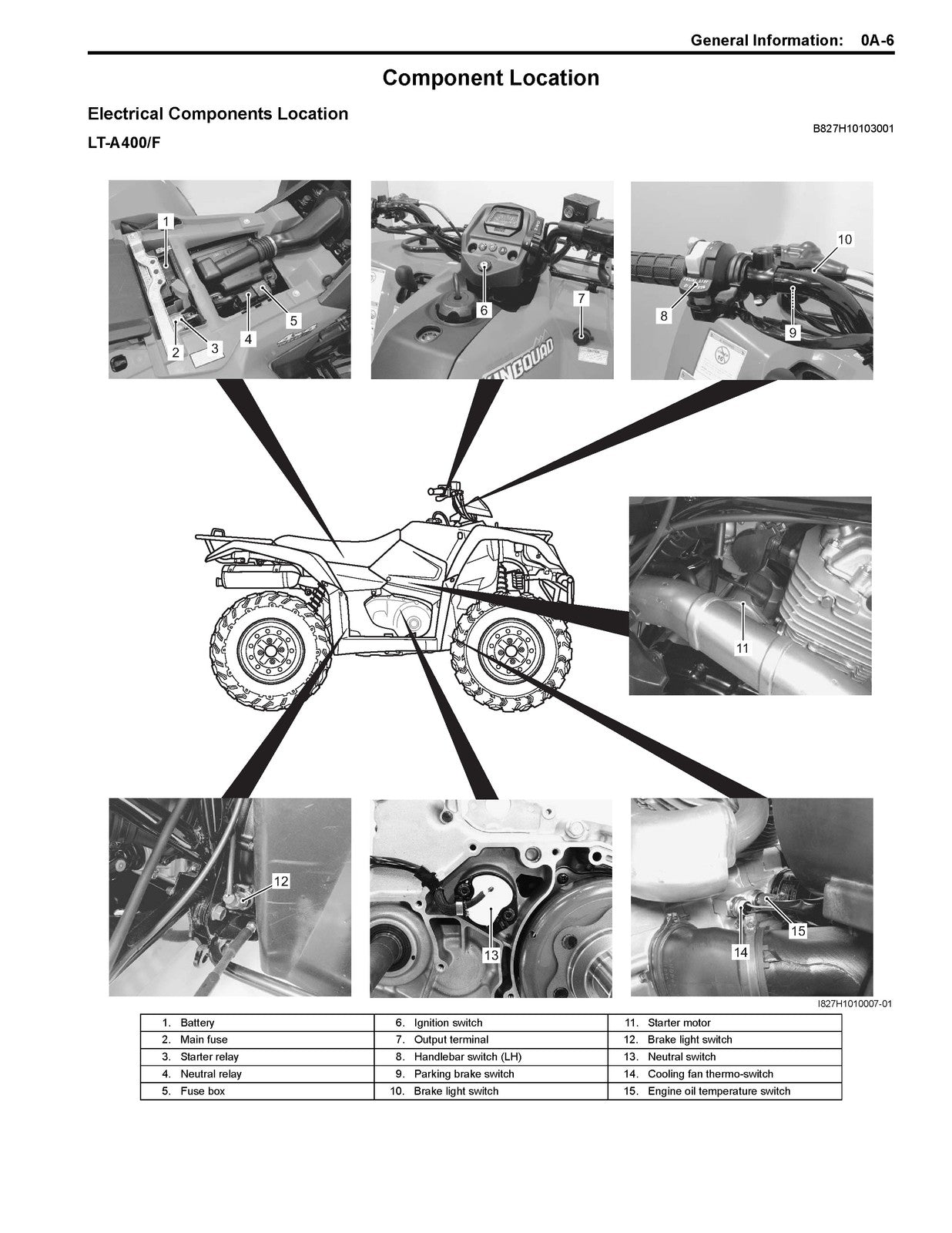 SUZUKI LT-A400 LT-F400 ATV Service Manual - STEEL WIRE BOUND - PROTECTIVE COVERS