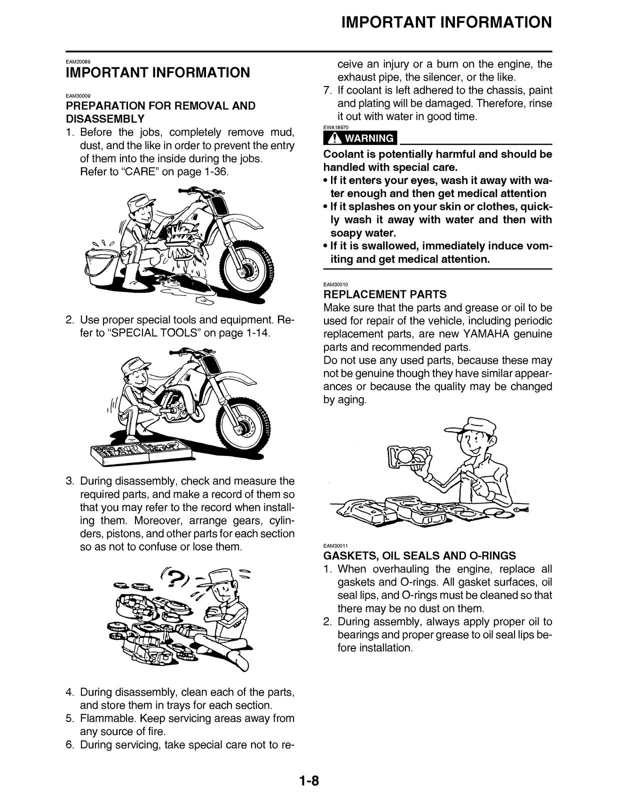 YAMAHA 2020 WR250F Service Manual - BOUND - COVERS - XL FOLDOUT PAGES