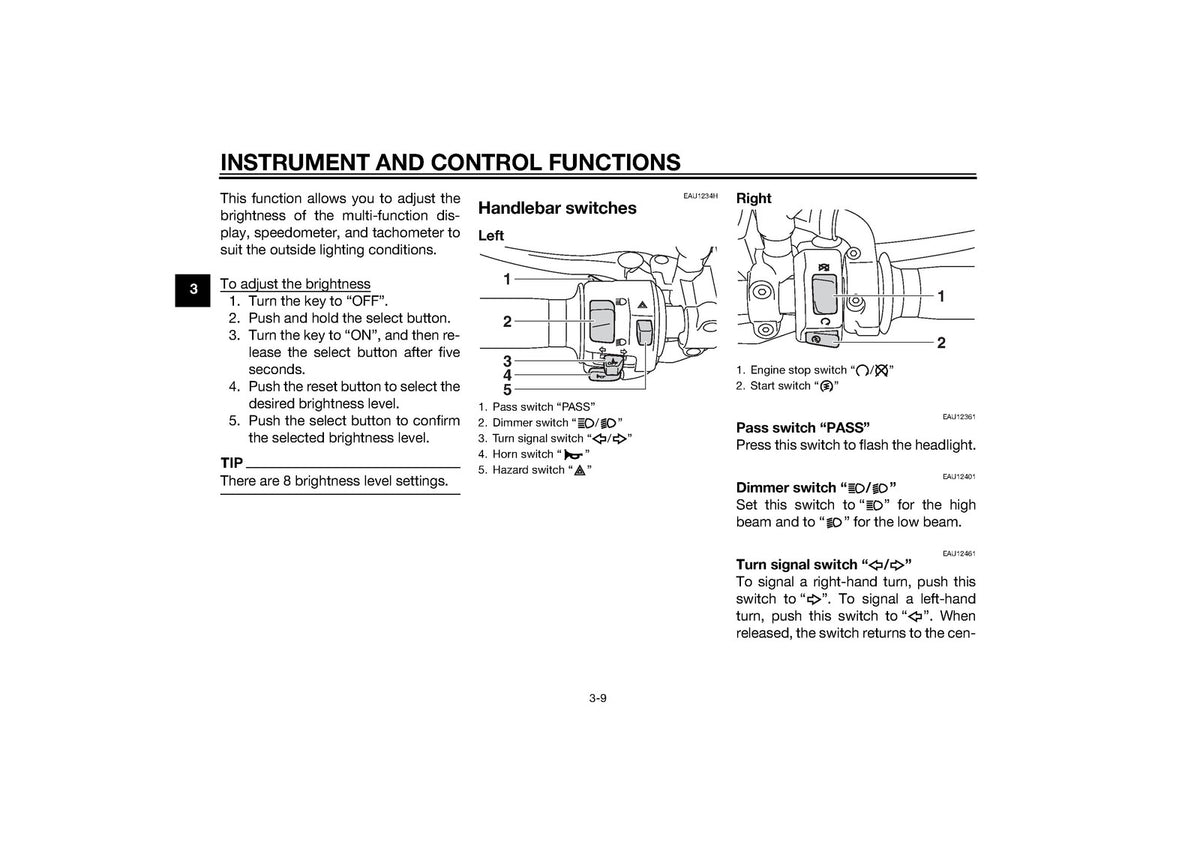 YAMAHA XJR1300C Motorcycle Owners Manual 2015 - STEEL WIRE BOUND - TOUGH COVERS
