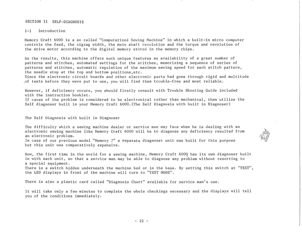 JANOME New Home Memory Craft 6000 Service Parts Manual - WIRE BOUND - COVERS