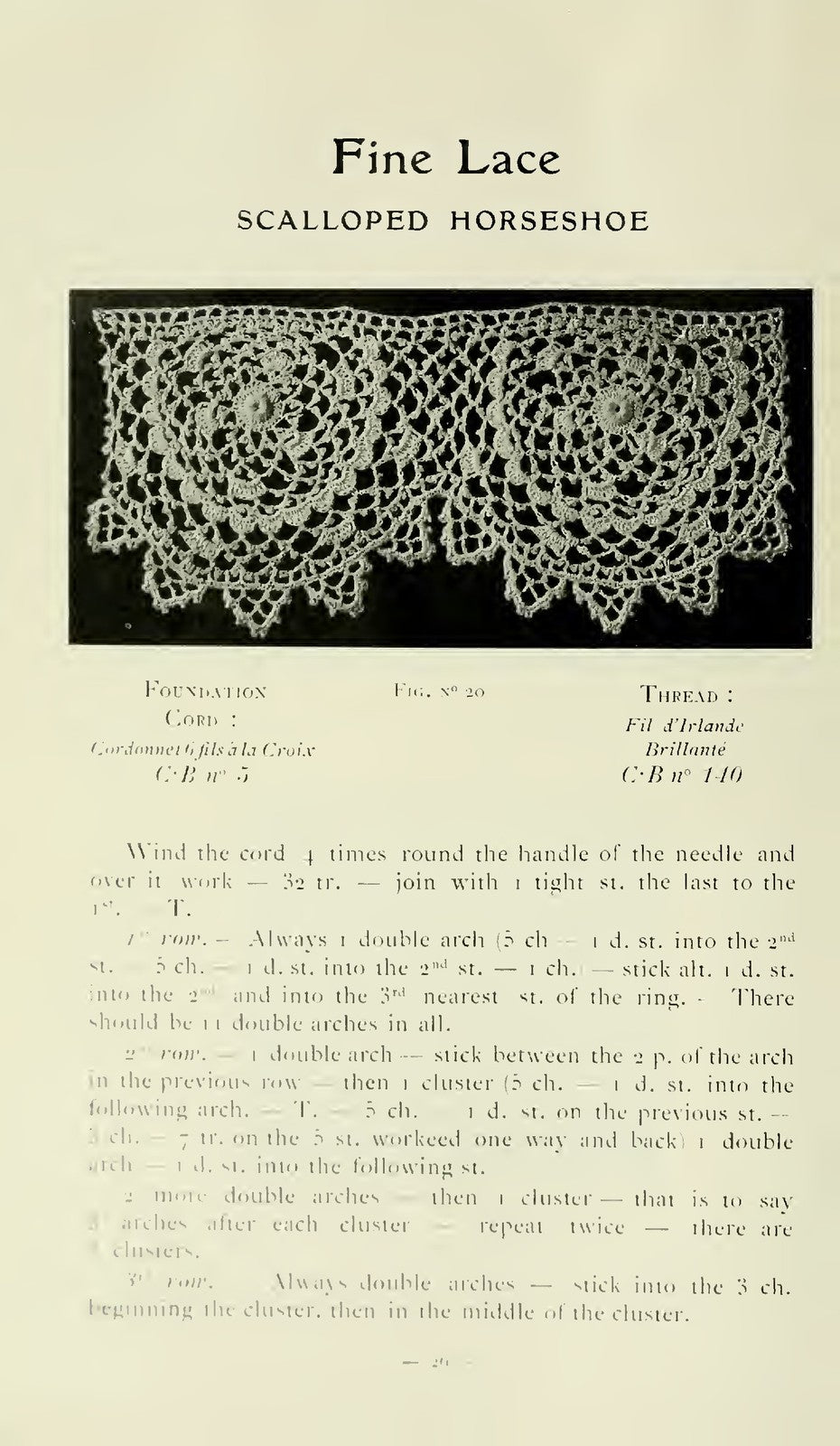 CARTIER-BRESSON Baby Irish Crochet Lace 2nd Album Instruction Manual - BOUND