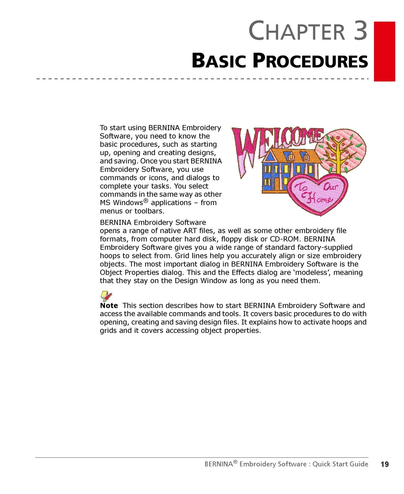 BERNINA Embroidery Software 6 Quick Start Guide Manual - WIRE BOUND - COVERS