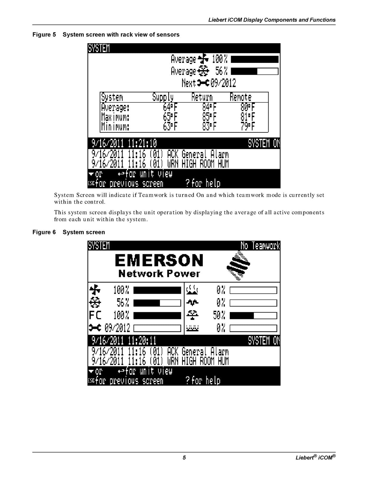 LIEBERT iCOM Intelligent Communications And Monitoring User Manual - WIRE BOUND